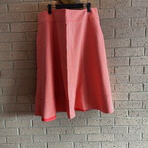 Lane Bryant Pink Geometric A-Line Skirt